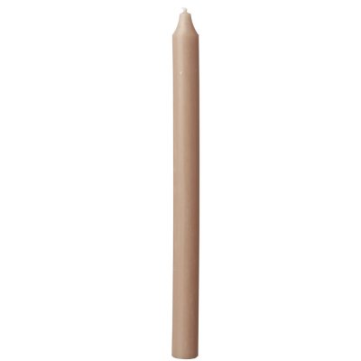 Beige kronljus i genomfärgat paraffin sand - 28 cm höga