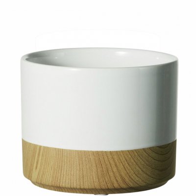 Vit kruka med ekmönster - Design från Lauvring