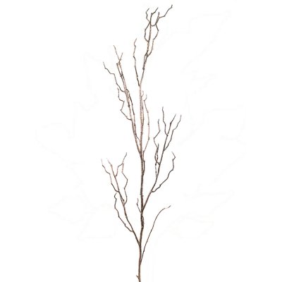 Kvist med glittrande brun och koppar - 124 cm