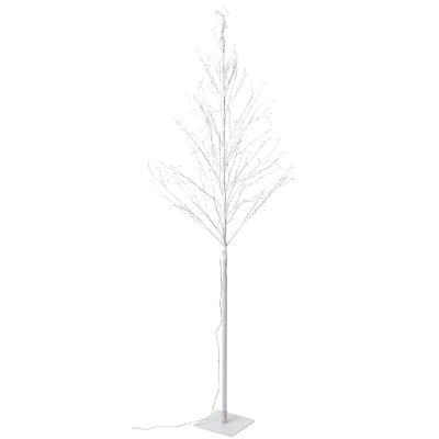 Träd med ljusslinga - Vit med 248 LED-lampor