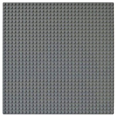 Mörkgrå LEGO basplatta, byggplatta stor - 32x32 studs - 25,5x25,5 cm