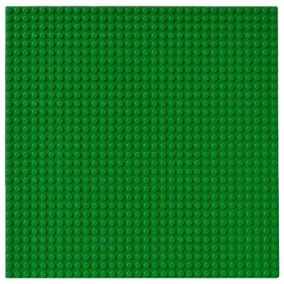 Mörkgrön LEGO basplatta, byggplatta stor - 32x32 studs - 25,5x25,5 cm
