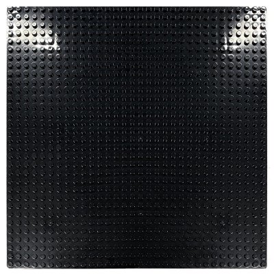 Svart byggplatta lego, basplatta 32x32 25,5cm x 25,5cm