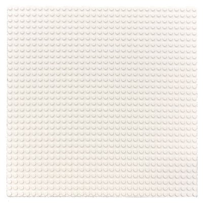 Vit byggplatta lego, basplatta 32x32 25,5cm x 25,5cm