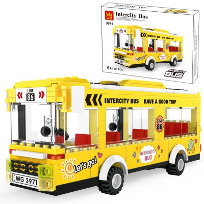 Lego Gul buss, stadsbuss city - Wange 3971