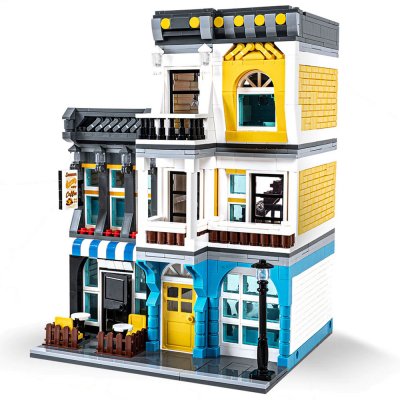 Lego MOC kompatibel byggsats - creator expert street view - Summer Coffee Shop