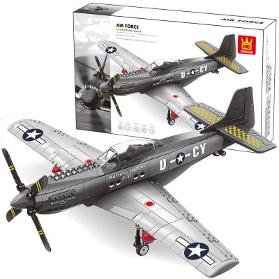 P-51 Mustang Air Force - Kompatibla Byggklossar