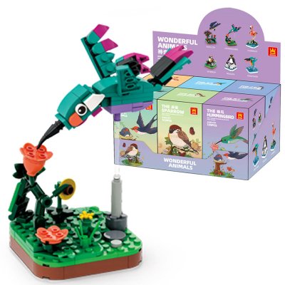 Lego Kolibri, The Hummingbird - Byggklossar med fåglar - Wange 1602 - Wonderful Animals
