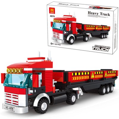 Lego Lastbil Röd och Svart - City Heavy Truck  - Wange 4970