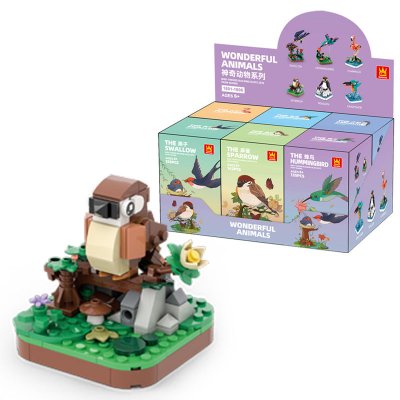 Lego Sparv, The Sparrow - Byggklossar med fåglar - Wange 1604 - Wonderful Animals