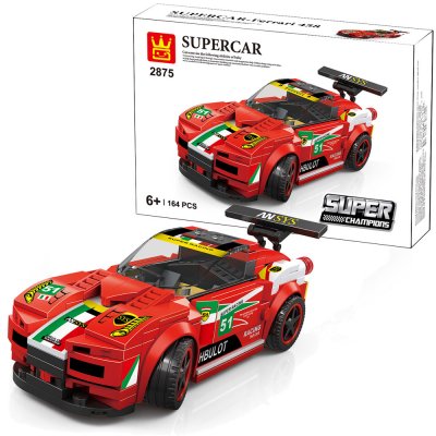 Röd Sportbil Super Champions - Kompatibel med Lego