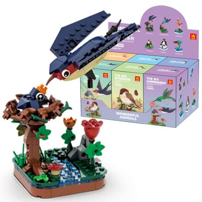 Lego Svala, the Swallow - Byggklossar med fåglar - Wange 1601 - Wonderful Animals
