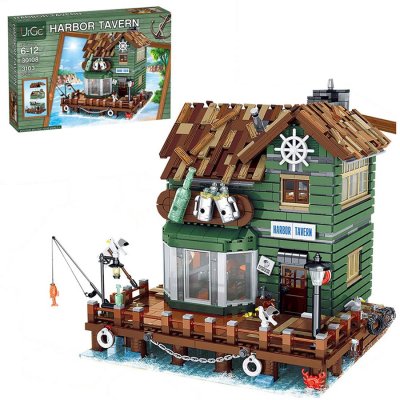 Lego MOC kompatibel byggsats - creator expert Harbor Tavern - gammal fiskebutik