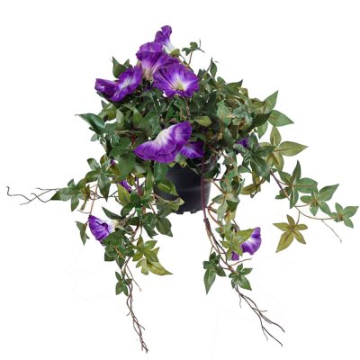 Lila konstgjord Blomma för dagen från Mr Plant - 45 cm längd på hängande växt