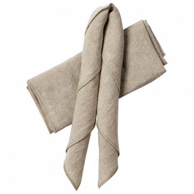 Linnservetter i 2 pack - Ljus beige - Stiernholm Kirei