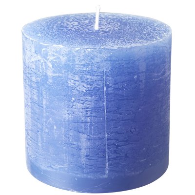 ljusblå breda blockljus Cote Nord - blå - Rustik 10 x 10 cm Affari