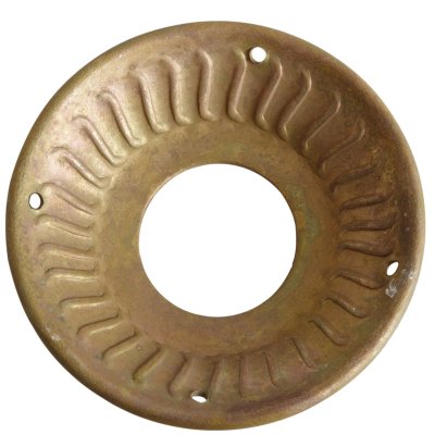 Ljusmanschett i metall mässing etsat mönster - 6,5 cm