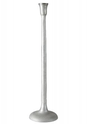 Ljusstake Amadeus Silver L i gjuten aluminium - 55 cm
