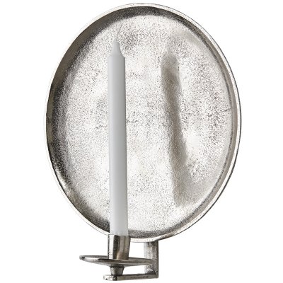 Ljusstake, väggljusstake i silverfärg