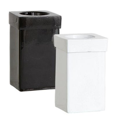 Ljusvässare för kronljus - Metall svart och vit