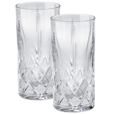 Longdrinkglas i kristall 2-pack - Klarglas 35 cl