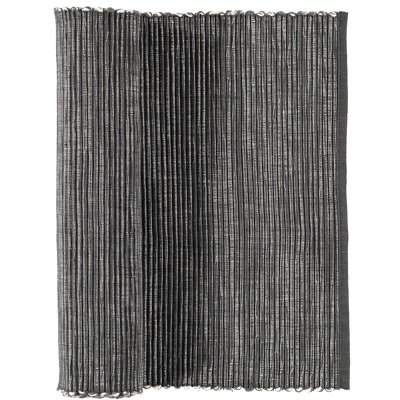 Mörk grå Ripslöpare i bomull 120x35 - från Gripsholm