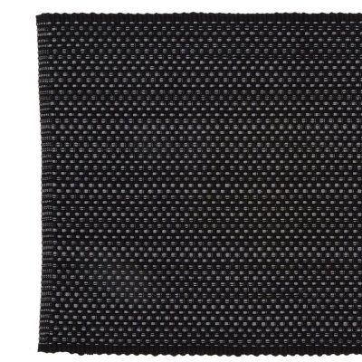 Svart och grå bordslöpare i bomull - 120x20 cm