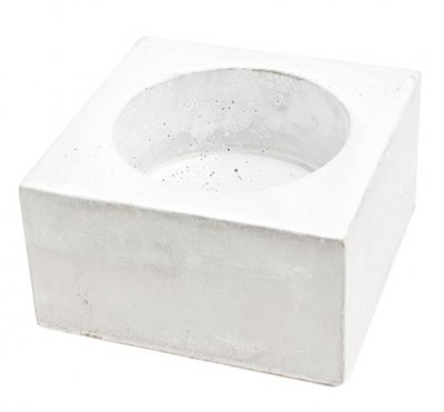 Hållare för Marschaller - 15x8cm grå vit betong