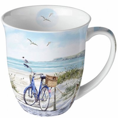 Mugg Design med strand, sanddynor och cykel - Ambiente 40 cl