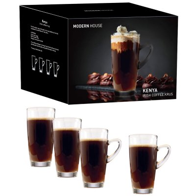 Mugg, Irish Coffee Mugg i glas - Kenya 4-Pack från Modern House