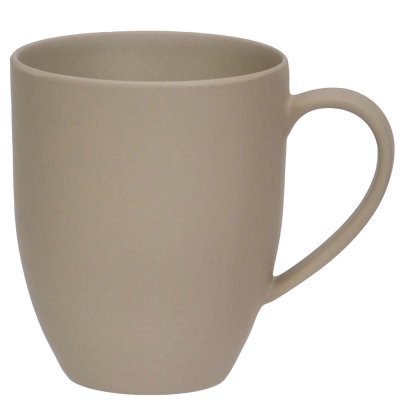 Beige, sandfärgad mugg outdoor i bambufiber PLA 40 cl
