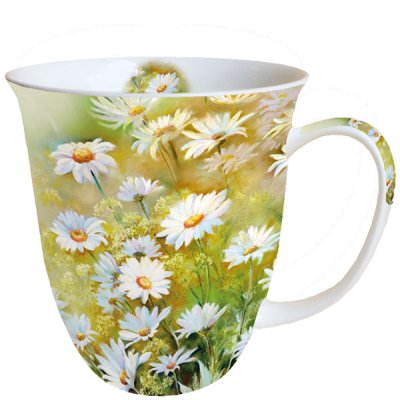 Mugg Design medsommarblommor tusenskönor, prästkragar på en sommaräng - Ambiente 40 cl