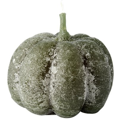 Pumpa-ljus mörk grön. Ljus format som pumpa - klassisk grön 10cm från Affari