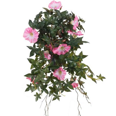 Rosa konstgjord Blomma för dagen från Mr Plant - 45 cm längd på hängande växt