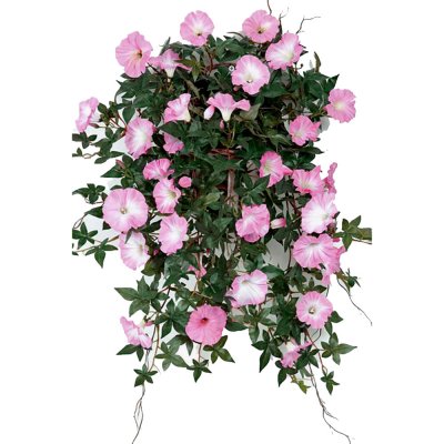 Rosa konstgjord Blomma för dagen från Mr Plant - 60 cm längd på hängande växt