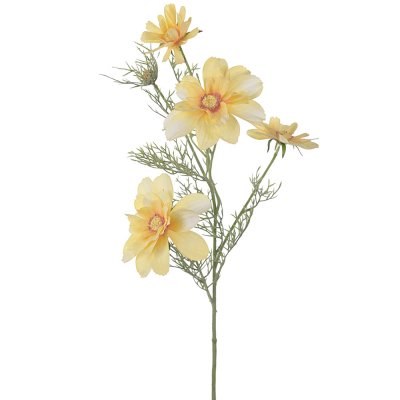 Ljus Gul Rosenskära kvist med gula blommor - Konstgjord från Mr Plant - 65 cm