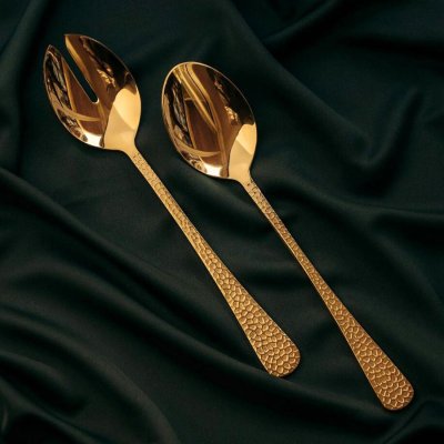 Salladsbestick Frost Nimbus från Vargen och thor - Mässing 2 delar