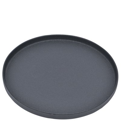 Svart serveringsfat i porslin - 30 cm