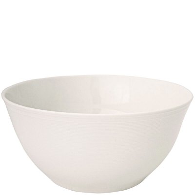 Vit serveringsskål i porslin 2l 22cm - Stiernholm Rhtyhm