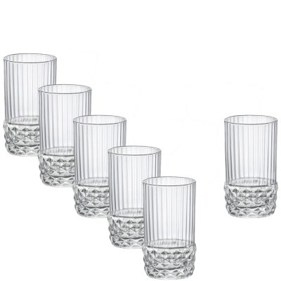 Shotglas, Snapsglas America 8cl 6-Pack Bormioli Rocco - Modern House