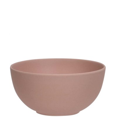 Rosa skål, frukostskål outdoor i PLA biologiskt nedbrytbart 15 cm bred