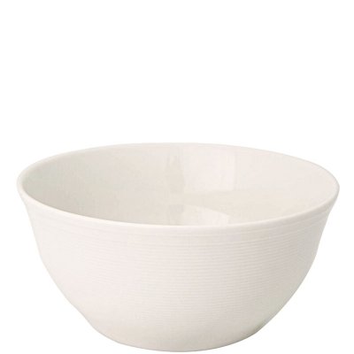 Vit skål, frukostskål i porslin 15cm 0,7l - Stiernholm Rhythm