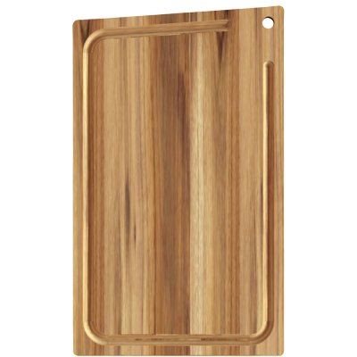 Skärbräda i teak från Tramontina - rektangulär 33x23 cm