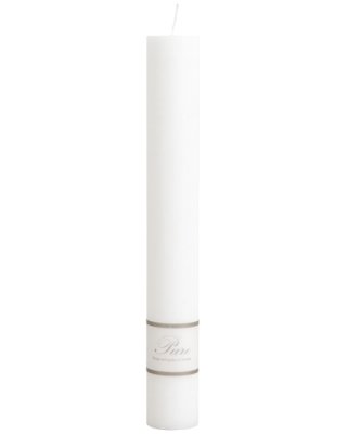 Vita stearinljus 30 cm höga - Blockljus 4 cm breda