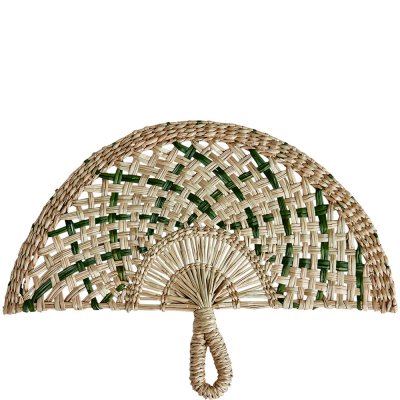 Solfjäder i sjögräs - Handtillverkad från Affari - 32 cm