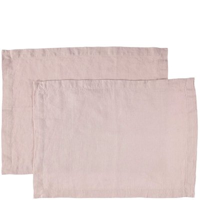 2st rosa bordstabeltter i tvättat linne - Gripsholm