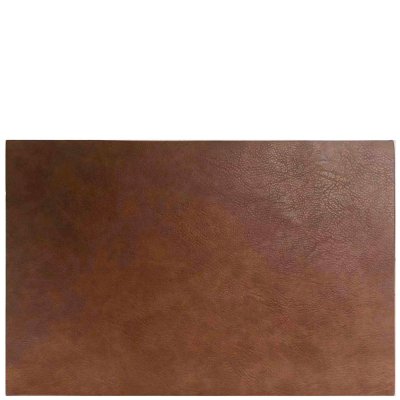 Bordstablett i brun PU - 43 x 29 cm