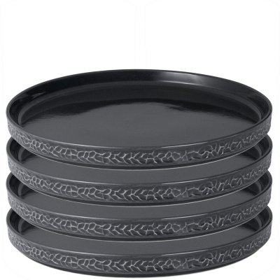 Grå tallrikar från vargen och thor - Servisen C 4-pack 25cm