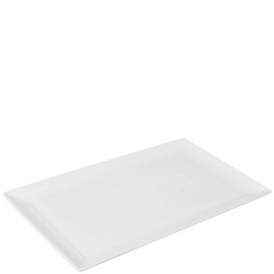 Vit tårtfat i porslin - 39 cm