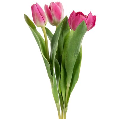 3st konstgjorda cerise rosa tulpaner - 36 cm